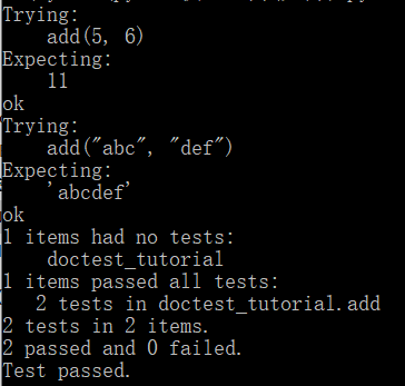 如何在python中像写文档一样写测试doctest | Coding Python