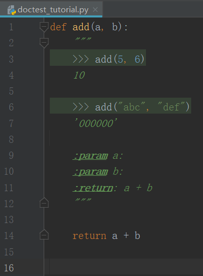 如何在python中像写文档一样写测试doctest | Coding Python